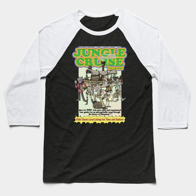 Jungle Cruise, The Cartoon! Baseball T-Shirt by The Skipper Store